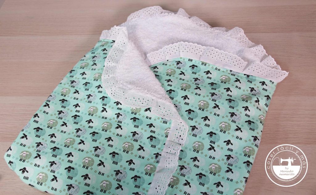 Cómo coser un arrullo de bebe o toalla de playa