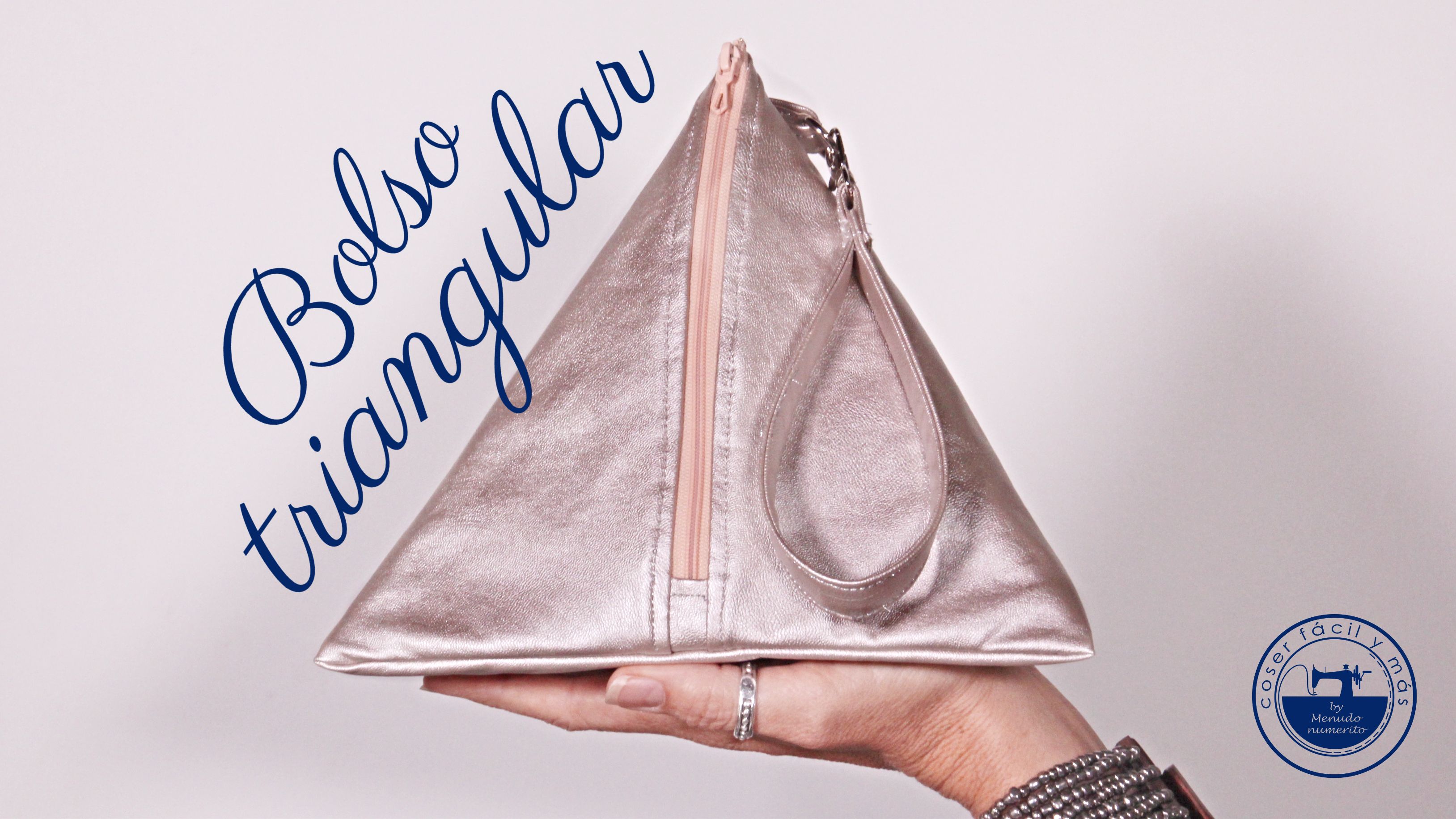 bolso triangular polipiel coser facill blogs de costura