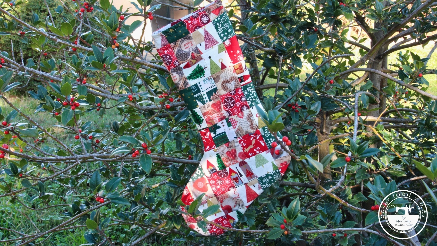 calcetín bota de navidad menudo numerito blogs de costura